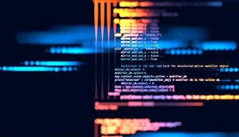 Code Programming Computer code on screen